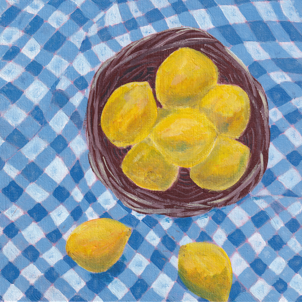 Lemons Picnic Print