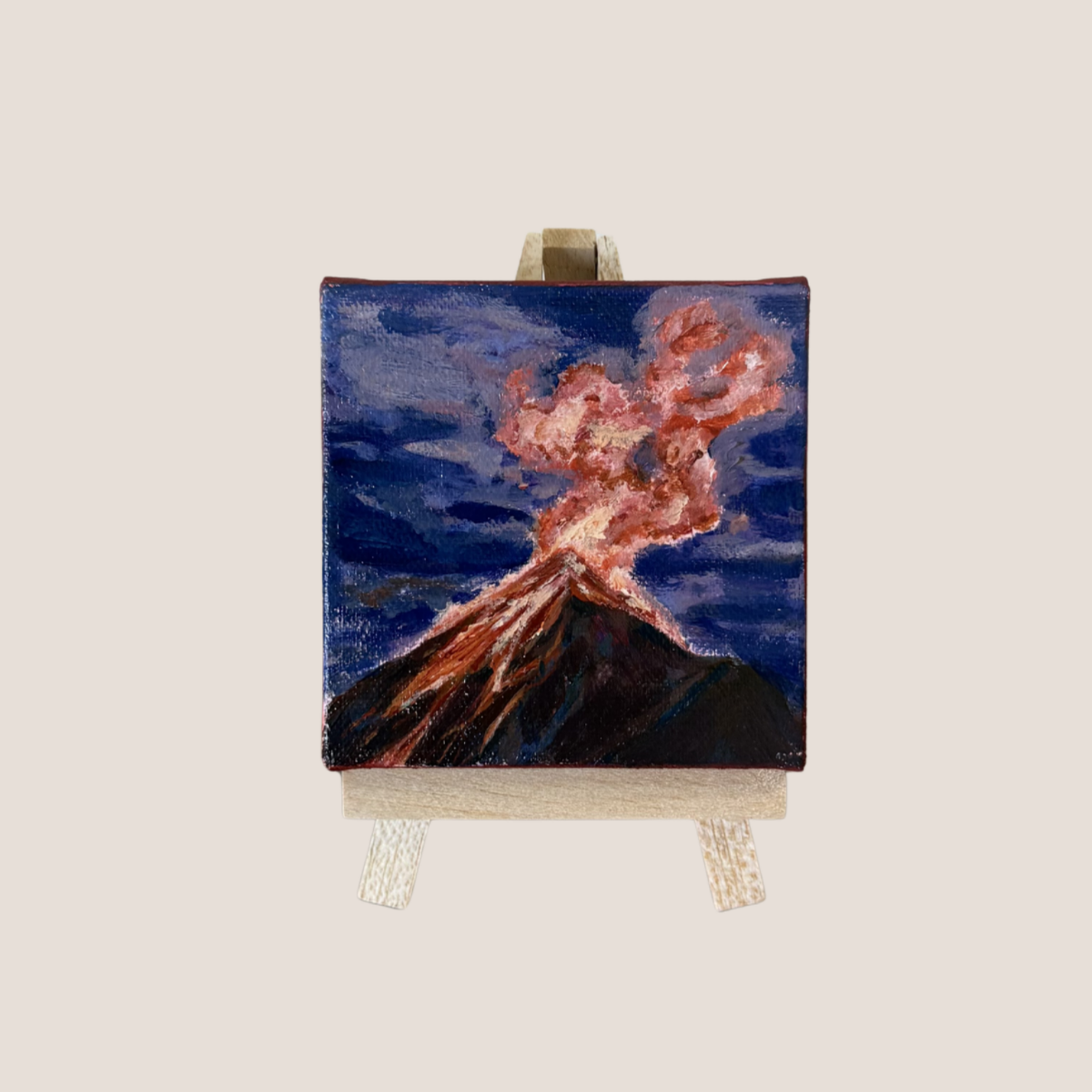 Eruption, 4x4 Inch Original
