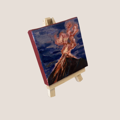 Eruption, 4x4 Inch Original