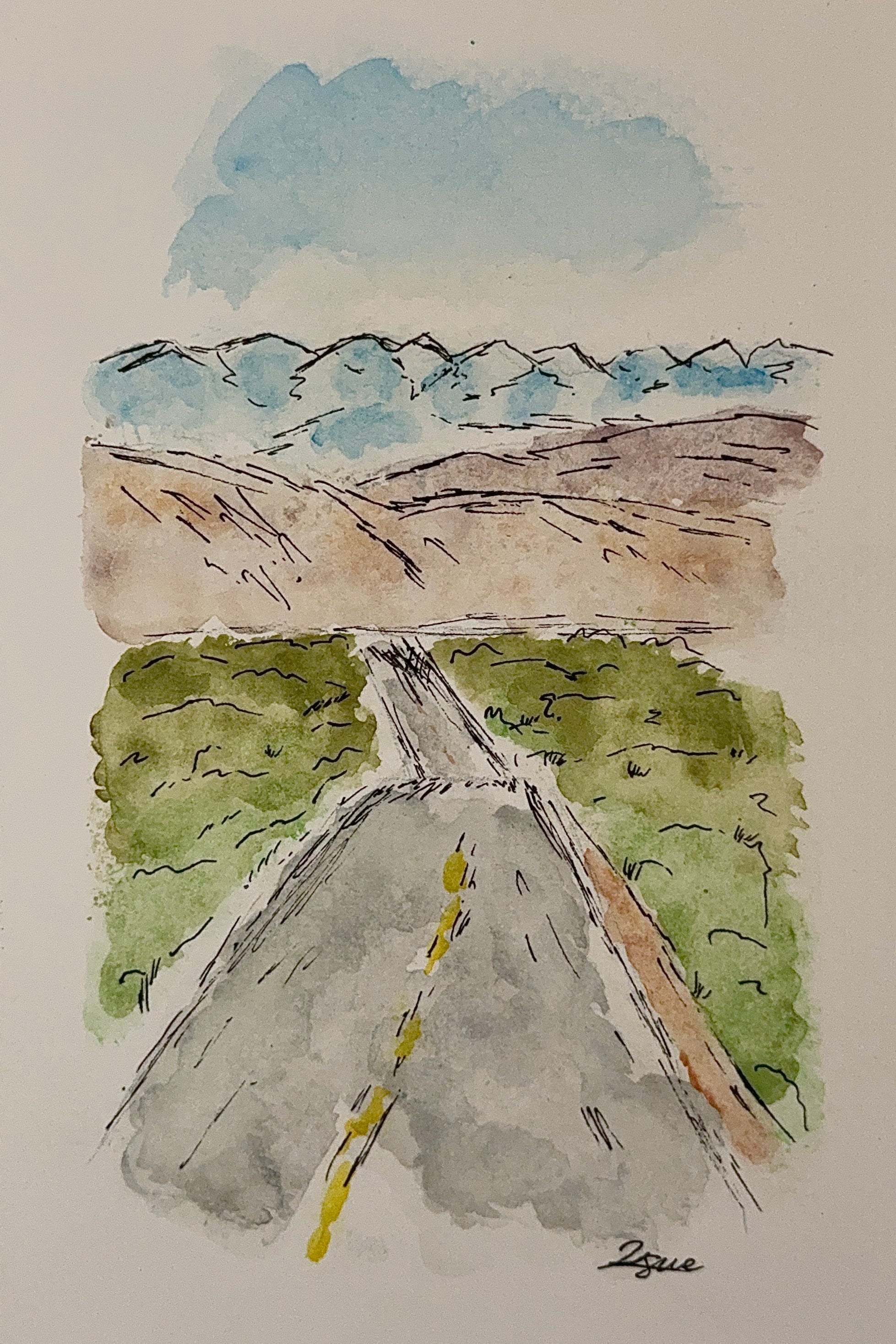 Scenic California Hwy Postcard