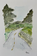 Scenic Oregon Road Postcard