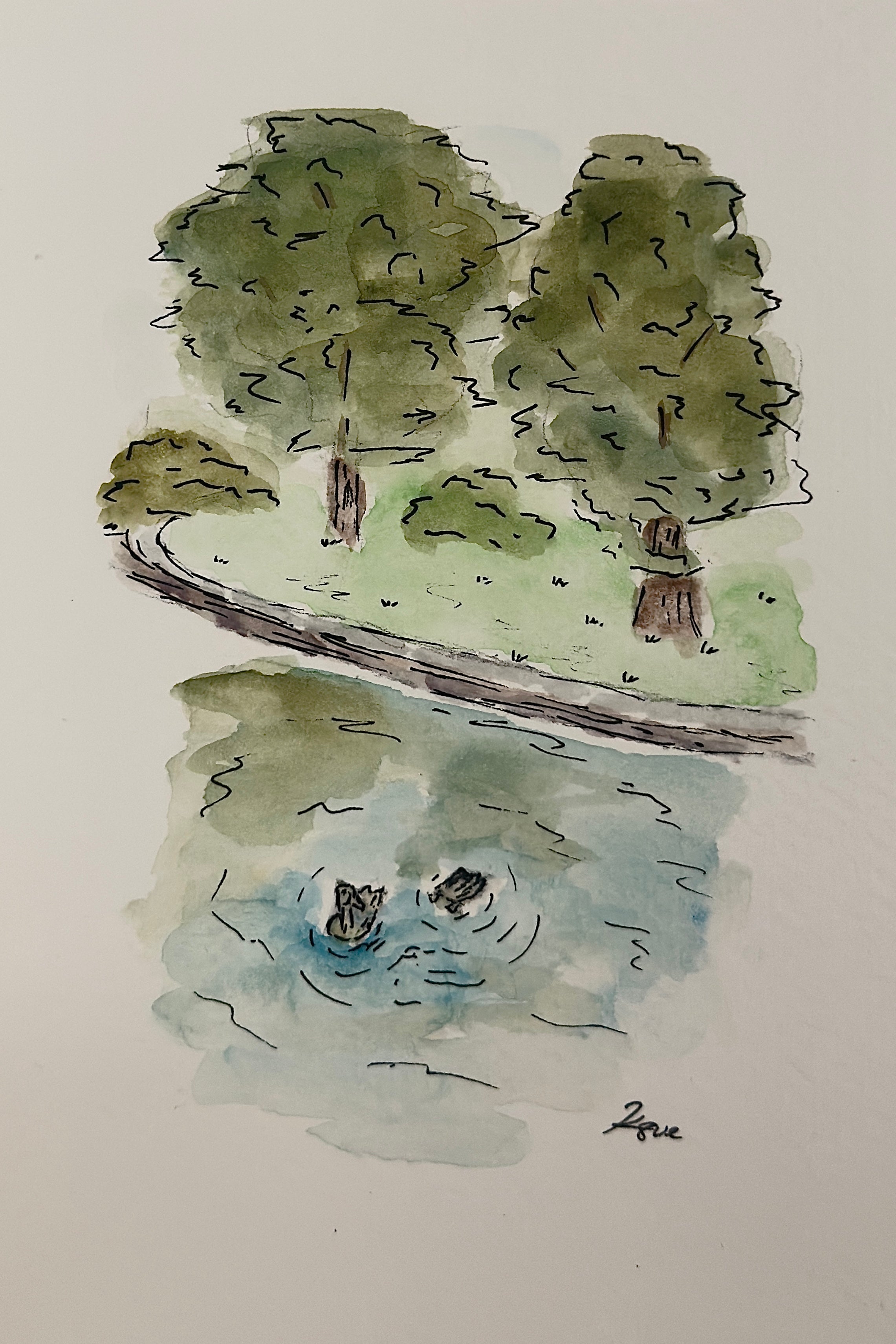 Green Lake Postcard