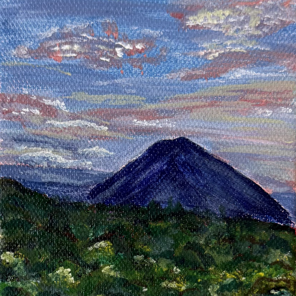 Volcan San Pedro, 4x4 Inch Original