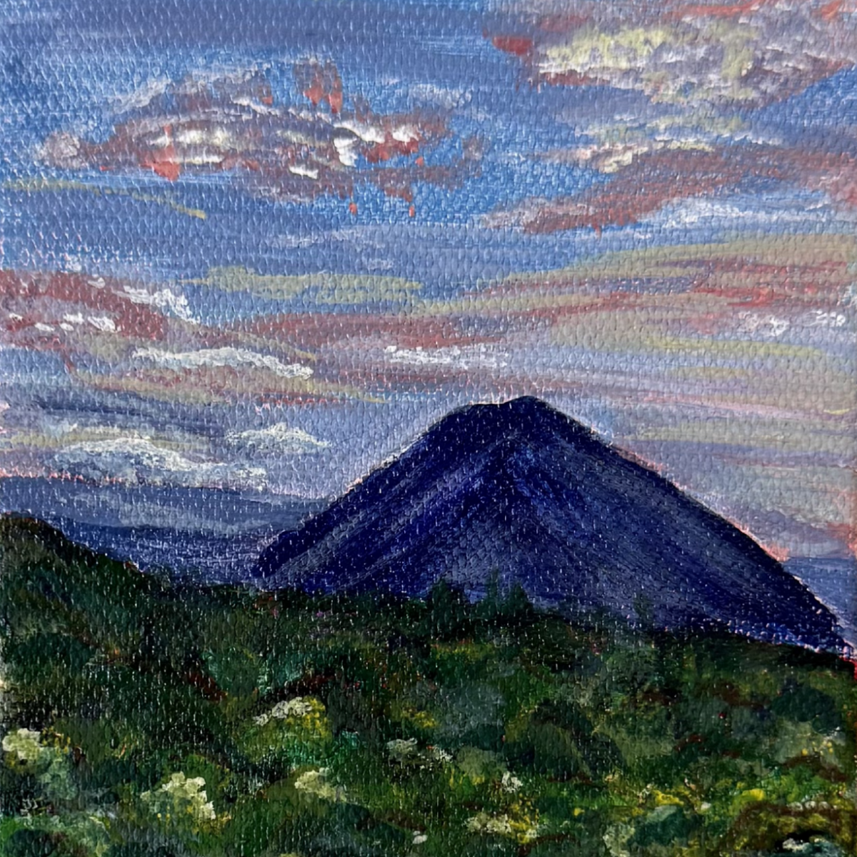 Volcan San Pedro, 4x4 Inch Original
